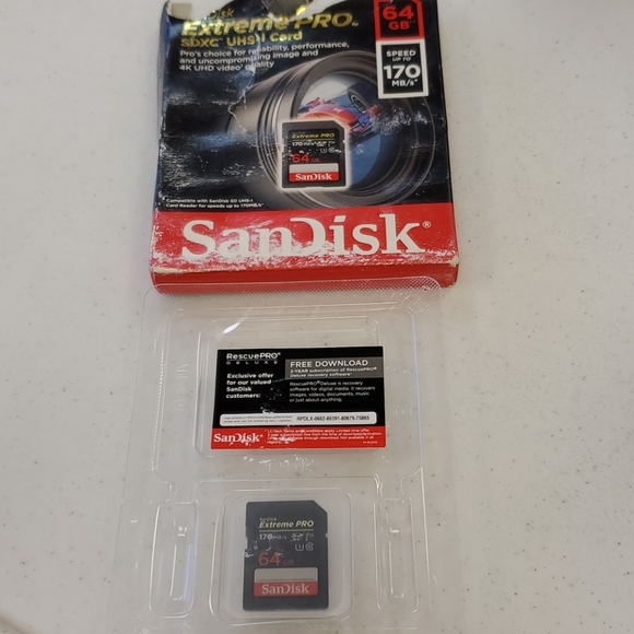 SanDisk 64 GB extreme pro SD card uhs-1 card - Picture 5 of 5